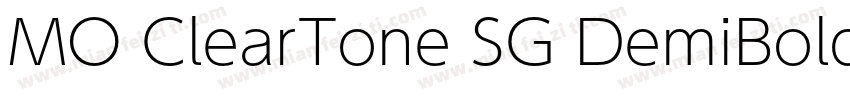 MO ClearTone SG DemiBold字体转换